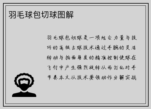 羽毛球包切球图解
